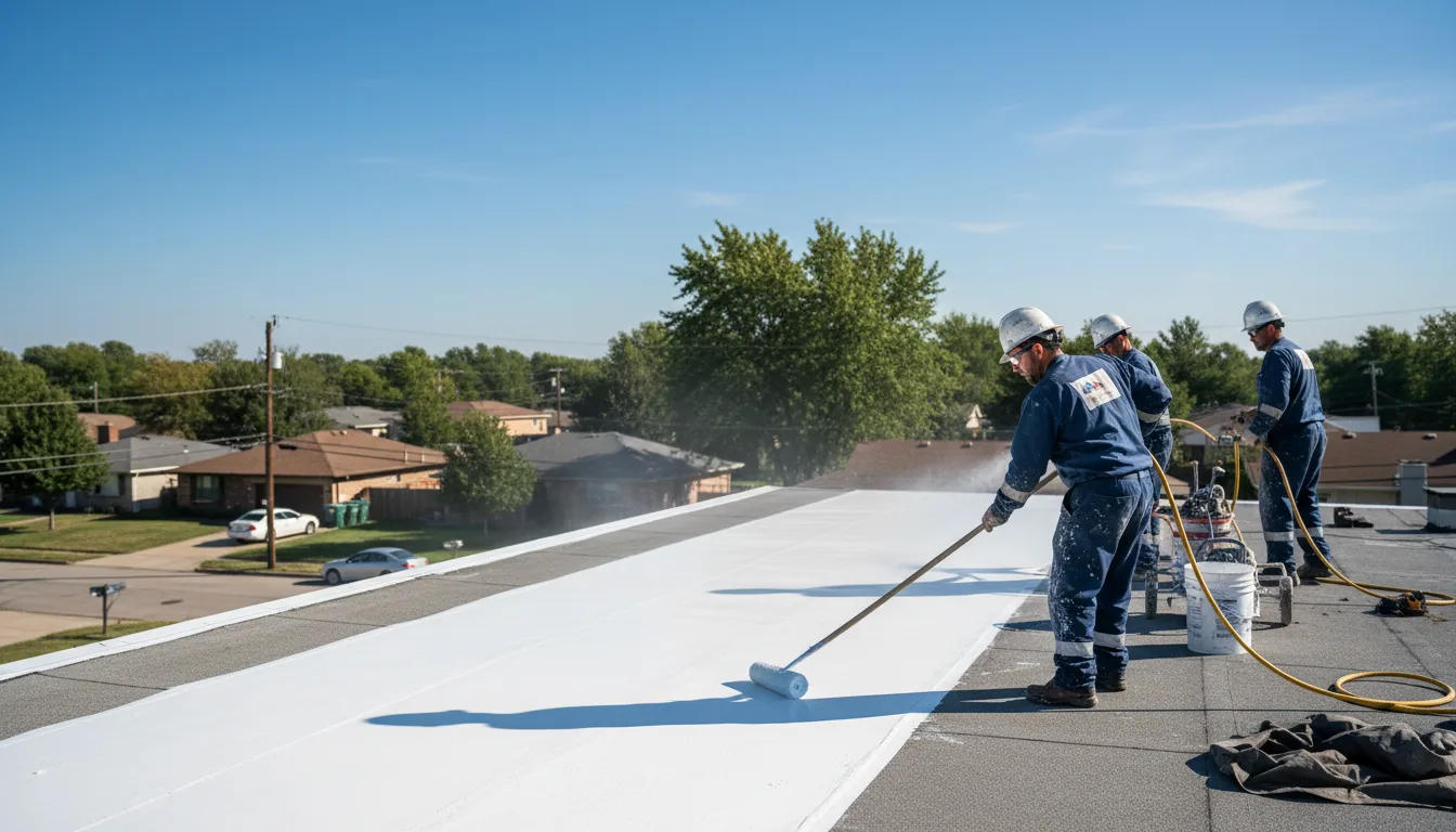 Commercial roof coating in Varysburg, NY near me